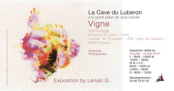 Invitation de l'Expo "Vigne" Invitation de l'Expo "Vigne"