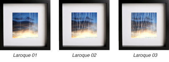 Exemple d'une collection/triptyque : "Laroque" - 2013