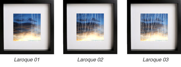 Exemple d'une collection/triptyque : "Laroque" - 2013 Exemple d'une collection/triptyque : "Laroque" - 2013
